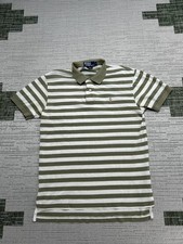 Polo Ralph Lauren Polo Shirt Mens Small Green White Cotton Knit Golf 