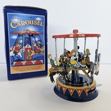 Vintage Schylling Horse Pull  Spin Carousel Collector Series In Box 