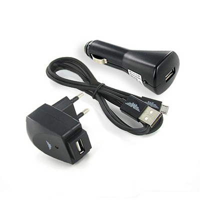 3in1 NAVI KFZ USB LADEGERÄT passt für TomTom Start 20 M 25 60 Central Europe Tra