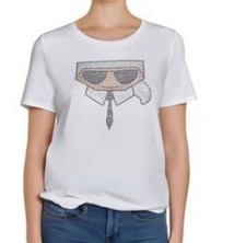 Karl Lagerfeld Paris Size S White Karl Tee T-...