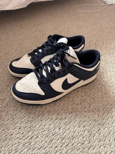 nike Dunk scarpe da ginnastica basse uomo blu navy crema taglia uomo 8