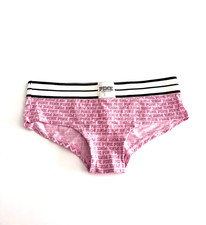 Victoria's Secret PINK Logo Hipster Panty Pink PINK Print