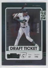 2021 Panini Contenders Draft Ticket Green 268/299 Starling Marte #52 0q3