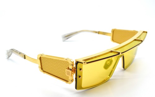 NEU BALMAIN WONDERBOY BPS-127B SONNENBRILLE GOLDGELBE VERSPIEGELTE GLÄSER AUTHENTISCH - Bild 14 von 15