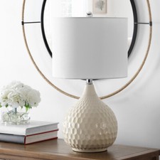 SAFAVIEH Jaxon 21" Table Lamp Set of 2  Grey 