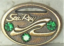 🐟 Sea Ray boat Co. logo emblem employee service award tie/lapel/hat pin green