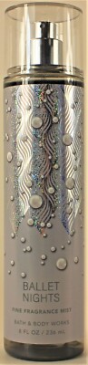 Bath & Body Works BALLET NIGHTS Fine Fragrance Body Mist Spray 8Oz