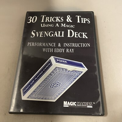 30 Tricks & Tips Using a Magic Svengali Deck DVD Eddy Ray Magic Makers