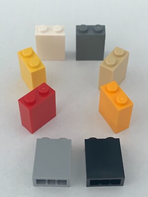 LEGO Parts 3245c (5pcs) Brick 1x2x2 w Inside Stud Holder choose color
