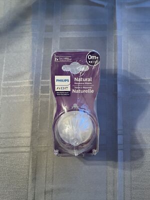 Philips Avent Natural Response Baby Bottle Nipples Flow 2, 4pk, 0M+  New In Pack