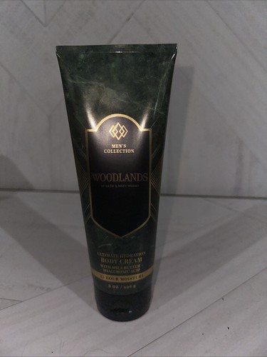 BATH & BODY WORKS WOODLANDS MEN'S COLLECTION BODY CREAM 8 OZ