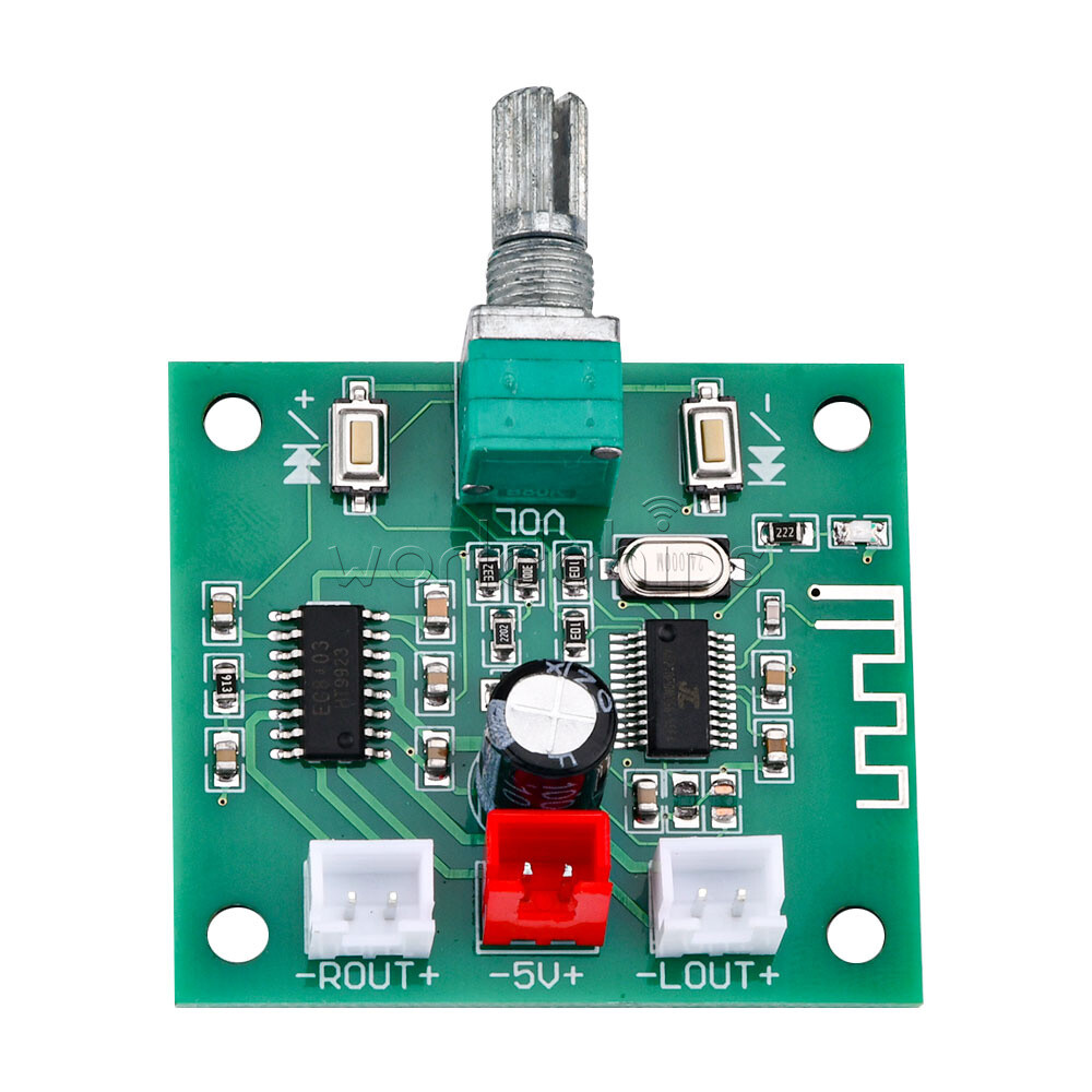 Bluetooth 5.0 Stereo Amplifier Board - PAM8403 Chip, 2x5W Output, Wireless Audio Receiver Module