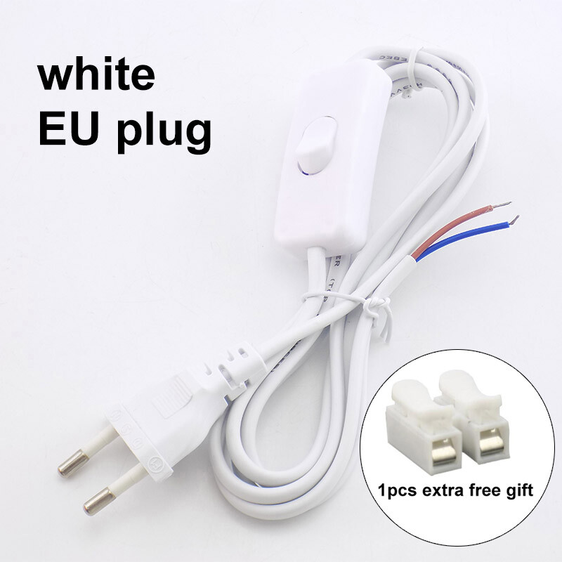 110v-220v AC Power Supply Cable eclectic Cord With on/off switch For ...