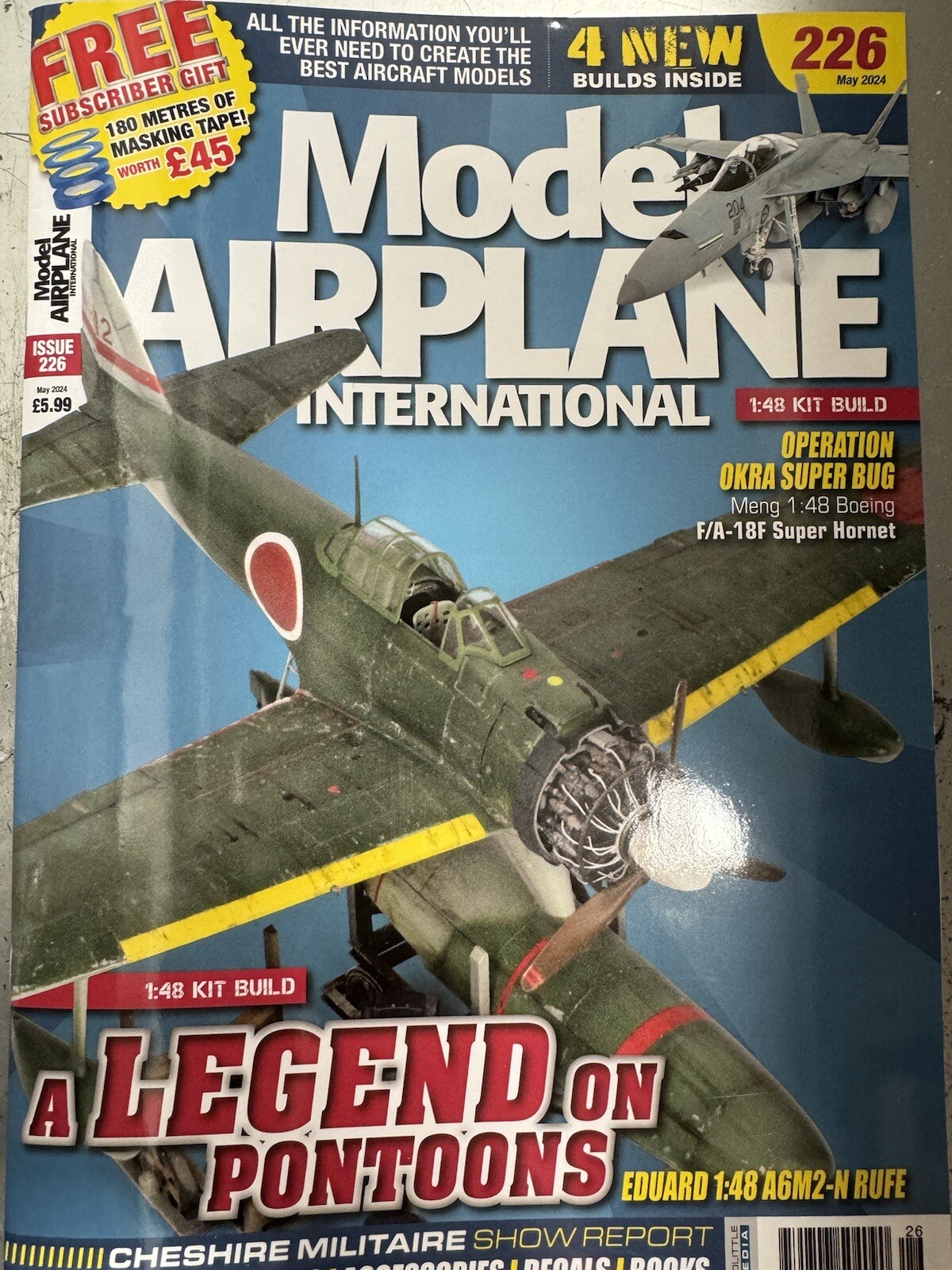 Model Airplane International magazine May 2024 Eduard 1:48 A6M2-N Rufe