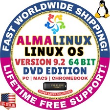 AlmaLinux OS 9.2  USB Flash Drive  DVD EDITION  AMD64  MAC, PC  Alma Linux