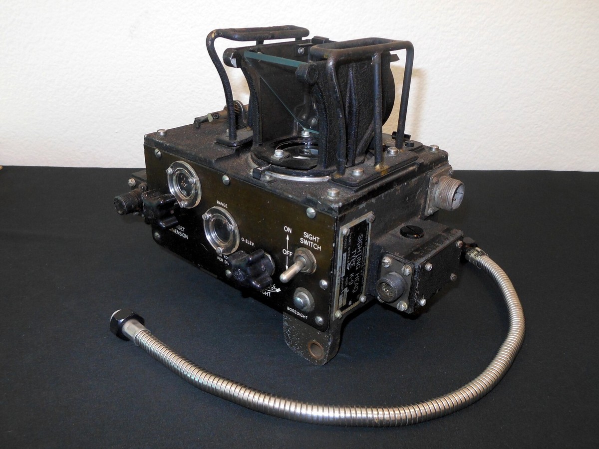 WW2 USAAF Aircraft - SPERRY K-9 UPPER TURRET GUNSIGHT - B-24 B-26