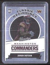 2022 Panini Classics Jahan Dotson Classic Beginnings #CB-13