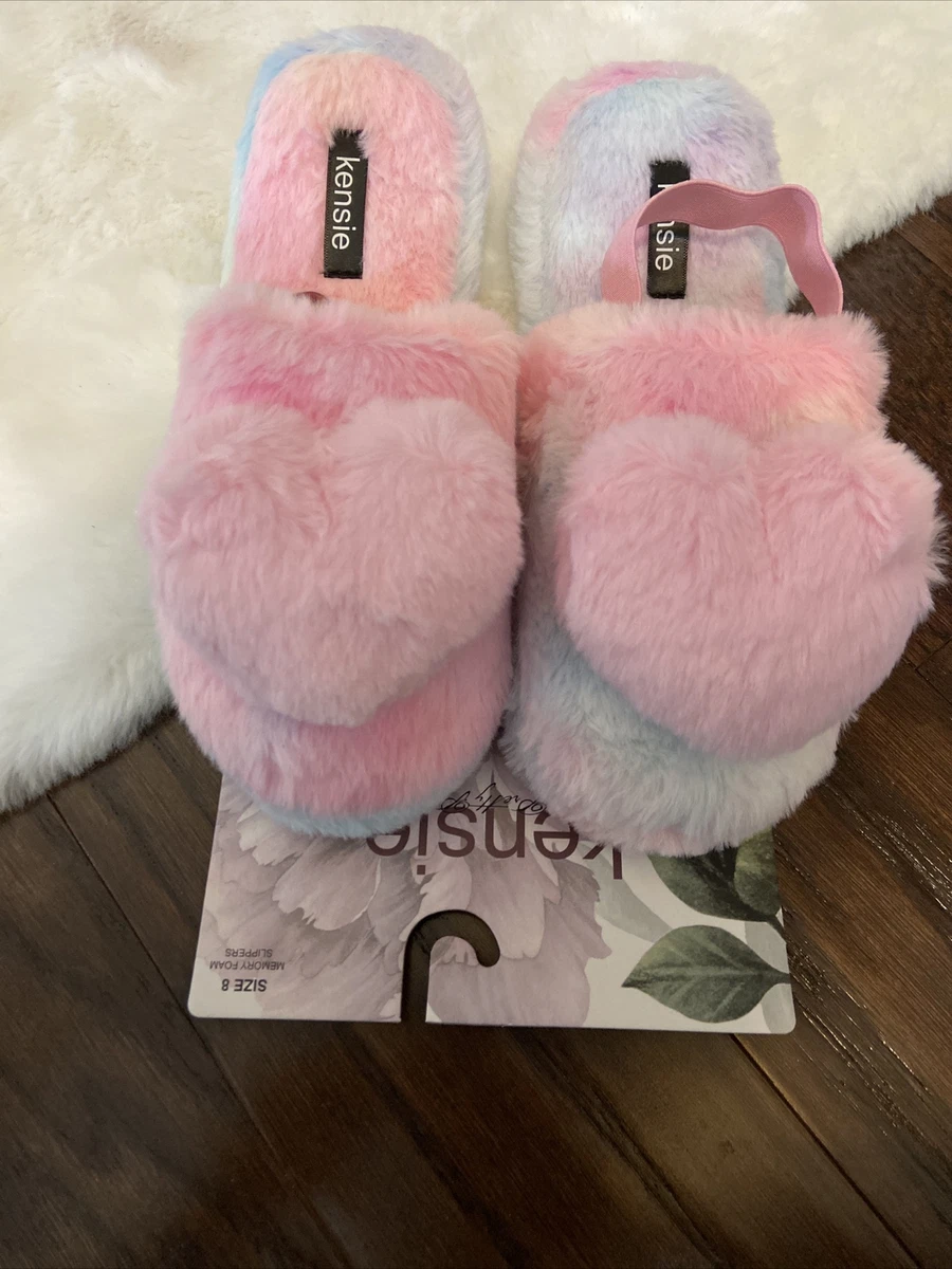 Kensie memory foam slippers sales
