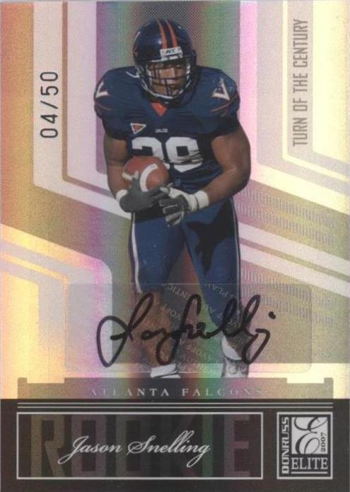 2007 Donruss Elite - Rookie Jason Snelling #153 Turn of the Century ...