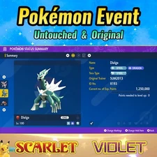 ✨Shiny Dialga 🟣Event American Summer 🟣 Pokémon Scarlet & Violet 🟣 UT