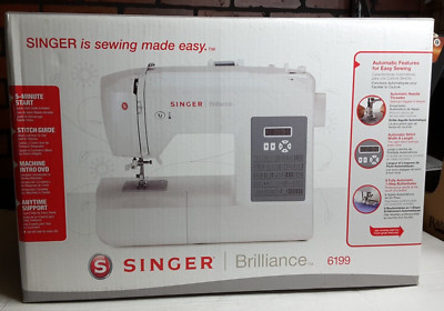Singer Brilliance 6199 Electronic Sewing Machine with Extension Table