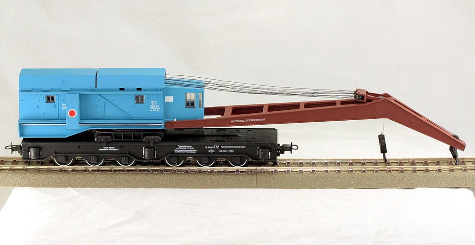 1/87 HO scale handbuilt heavy railroad crane EDK-25 SZD USSR CCCP - Image 2 of 4