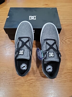 NIB DC Shoes USA Josh Kalis Vulc Low Dark Gray Shoes Size 8