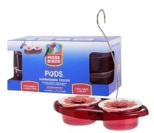 More Birds Nectar Pods Hummingbird Feeder Includes Hanger Mount And Ports 4 Pods