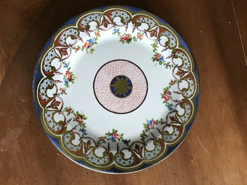 WALLACE COLLECTION LONDON Tin/Tinware Plate - From 1766 Sevres Plate Vintage