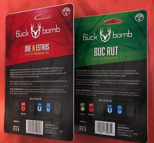 The Buck Bomb Doe N Estrus & Buc Rut 2 fl oz QUANTITY 2 All Natural ...