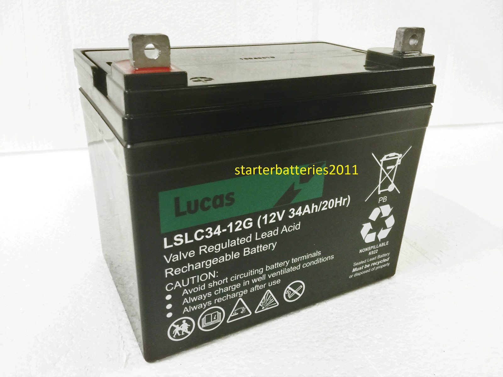 Lucas 12V 34AH (33AH 35AH) AGM/GEL MOBILITY SCOOTER & WHEELCHAIR