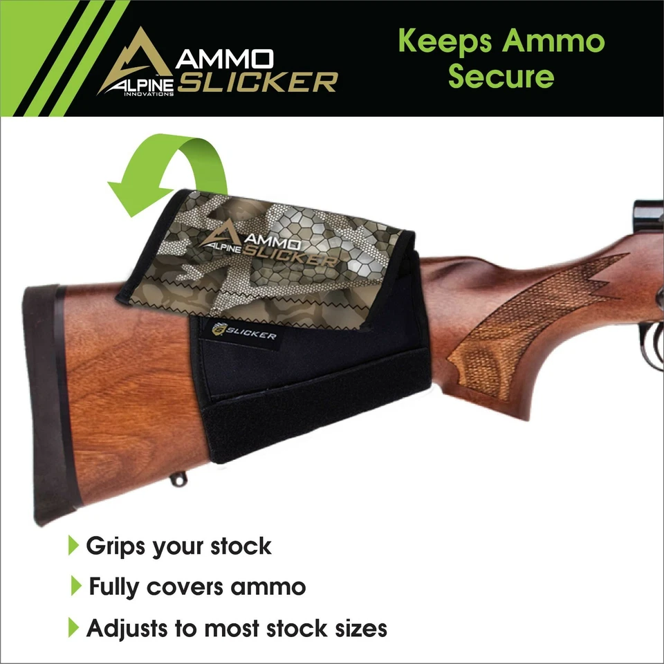 Alpine Ammo Slicker Shotgun Shell Rifle Cartridge Butt stock ammo holder New US - Image 2 of 3