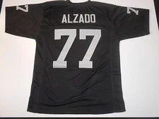 UNSIGNED CUSTOM Sewn Stitched Lyle Alzado Black Jersey - M, L, XL, 2XL, 3XL
