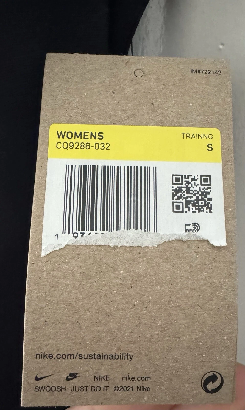 VETEMENTS Felpa Pullover Nike Maternity Split Reversibile Giacca Top Small Nera Nuova