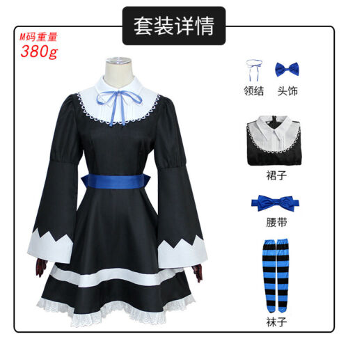 Panty and Stocking with Garterbelt Cosplay JK Maid Dress Halloween Suits Costume - Picture 3 of 6