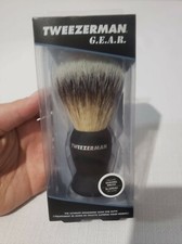 TWEEZERMAN G.E.A.R. DELUXE MEN'S SHAVING BRUSH, GROOMING BRAND NEW FREE GIFT