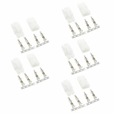 5x Pairs Male Female Large Tamiya Style Plug Connector RC Battery or Charger -UK