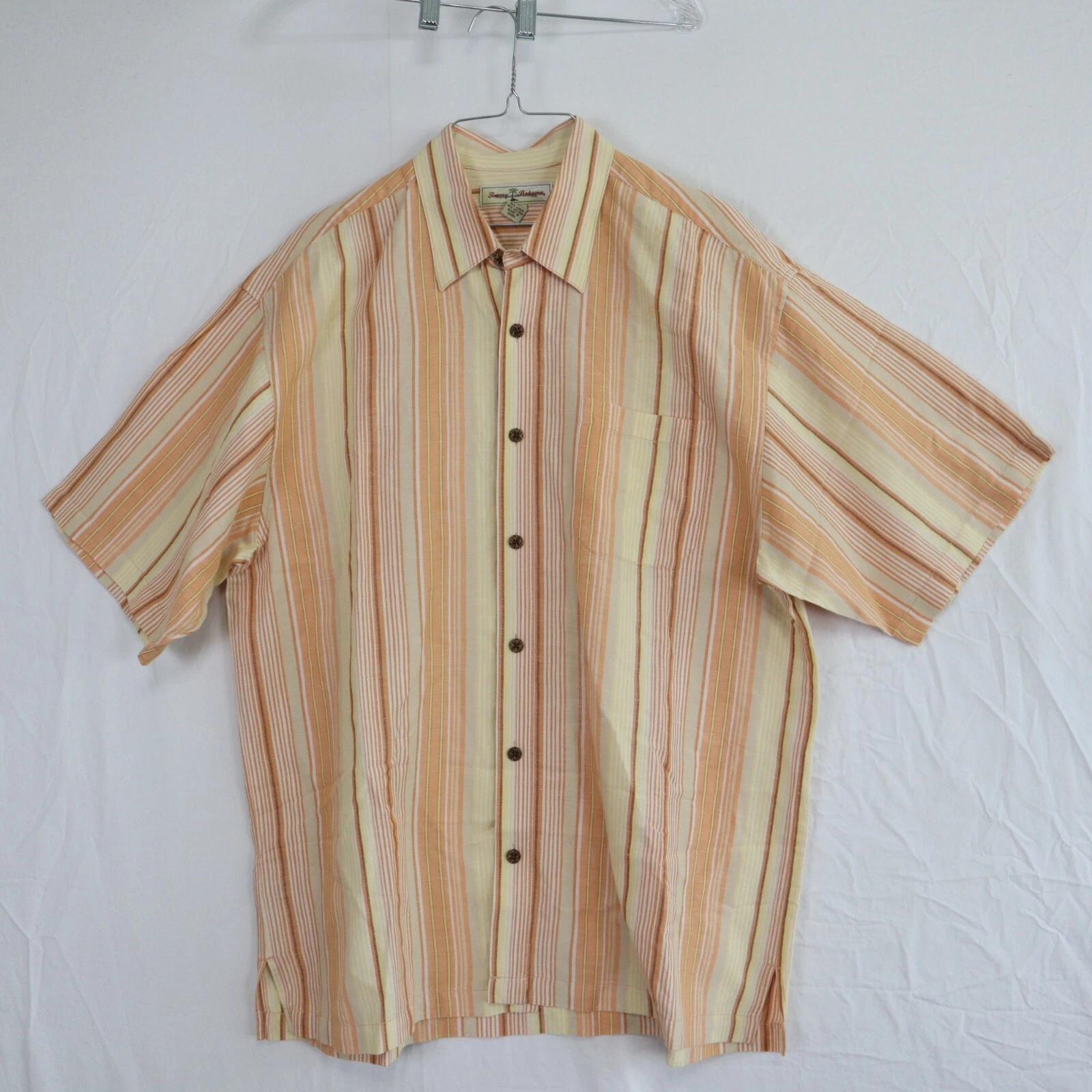 Tommy Bahama Shirt Mens Large Linen Blend Casual Button Up Striped Short Sleeve
Opens in a new windo