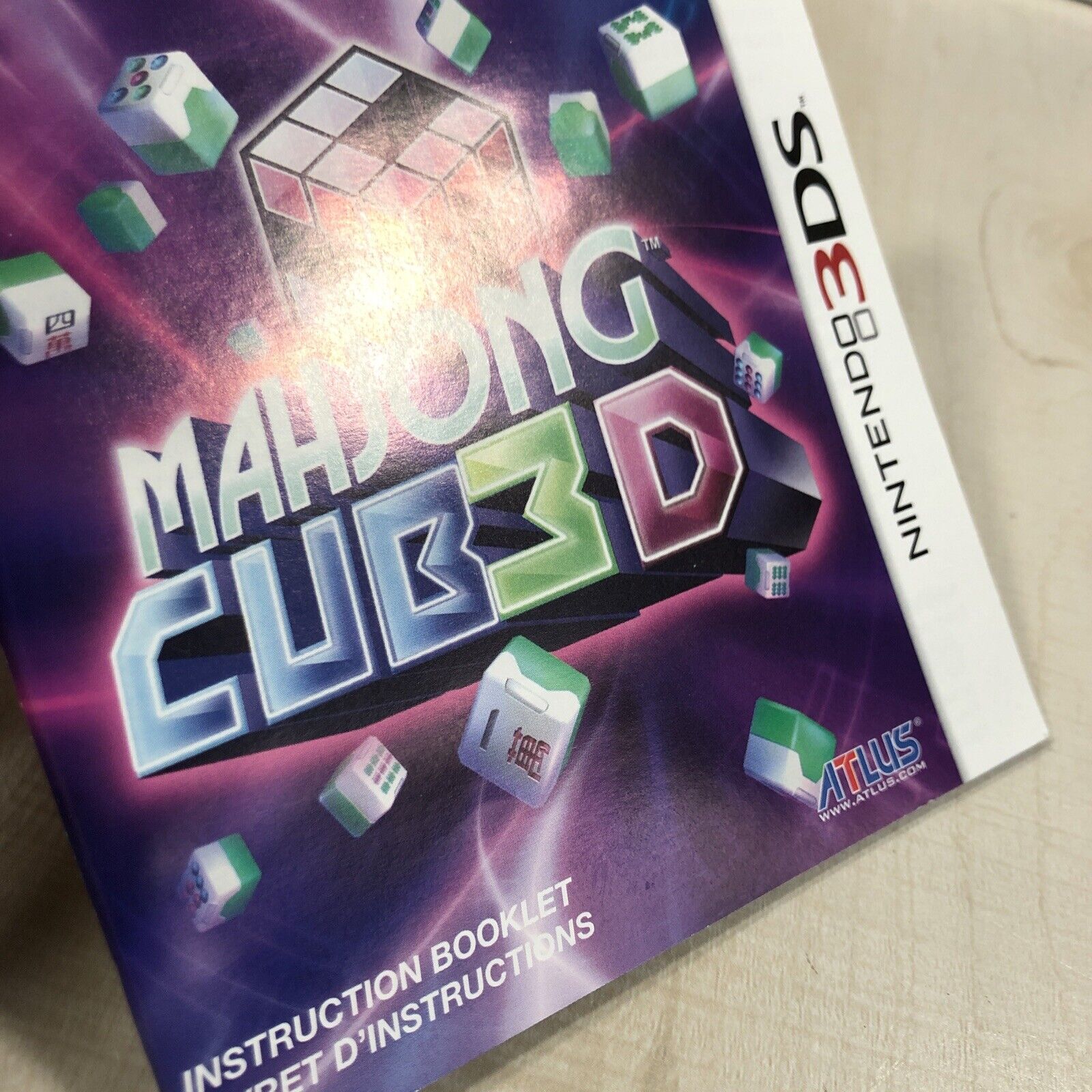 Jogo Mahjong Cub 3d Para Nintendo 3ds Midia Fisica Atlus