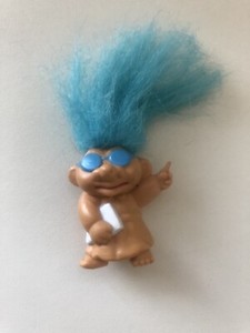 troll doll with glasses