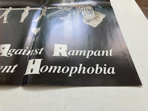 ARTISTS AGAINST RAMPANT GOVERNMENT HOMOPHOBIA POSTER AARGH MAD LOVE VTG 80S LGBT - Picture 15 of 15