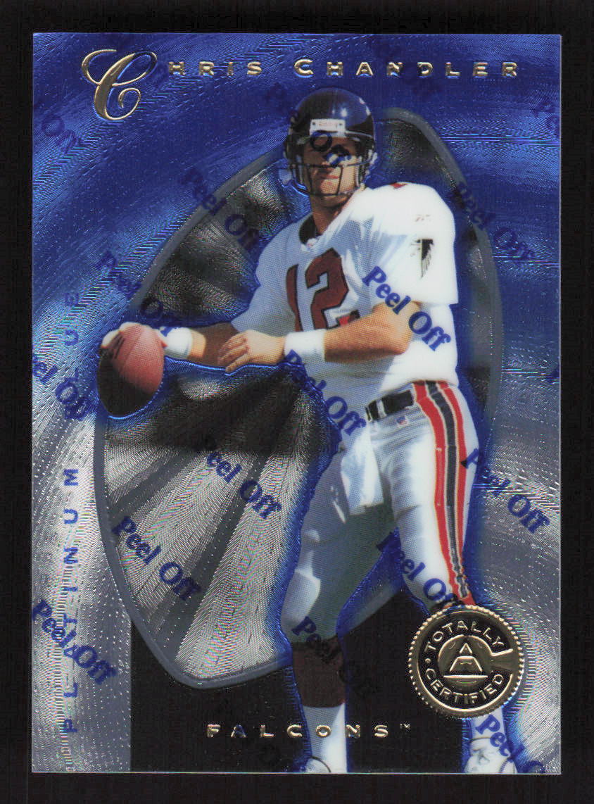 1997 Pinnacle Totally Certified - Chris Chandler #87 Platinum Blue