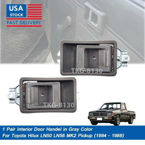 Interior Door Handle Gray For Toyota LN50 LN56 MK2 1984 1985 1986 1987 1988