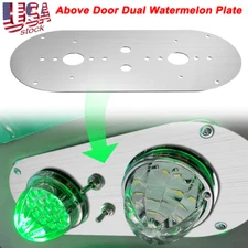 For Peterbilt 359/379/389 Interior Above Door Dome Light Dual Watermelon Plate