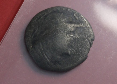 * AFGHANISTAN YUEH CHI- ARSEILES HEMIDRACHM 20BC HORSE ANAIA 13MM ACROSS #FHJ26 - Picture 10 of 11