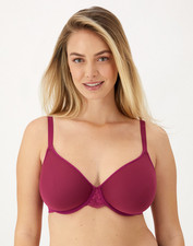 BALI Breathe Lightweight T Shirt Underwire Bra DF7592 Deep Cerise 36DD 48 - NWT