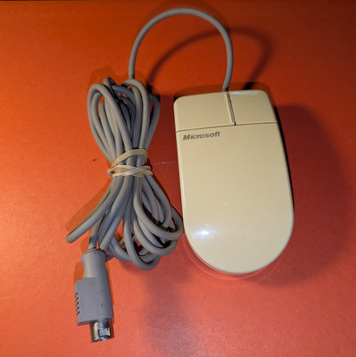 Vintage Microsoft Serial InPort Mouse C3K7PN9937 Made In Japan