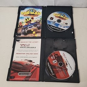 Sony PlayStation 2 Console  Black Fat Cords, Controller + 3 Games 