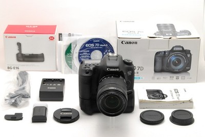 [Fast unbenutzt] Canon EOS 7D Mark II Digitale Spiegelreflexkamera 18-135mm...