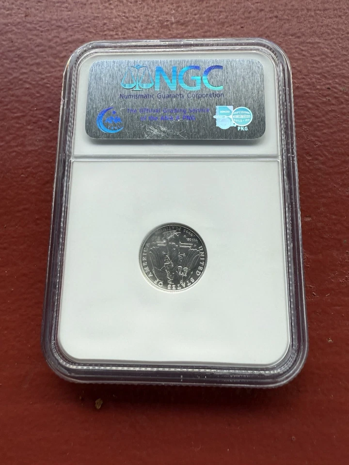 2008-W $10 AMERICAN PLATINUM EAGLE NGC Early Releases 1/10 Oz MS70 - Image 2 of 2